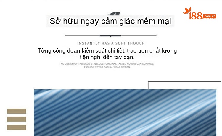 Áo Sơ Mi Nam Tay Ngắn Form Rộng Cổ chữ Vuông Họa Tiết Kẻ Sọc Phong Cách Công Sở Màu Xanh Lam, Xanh Da Trời chi tiết 2