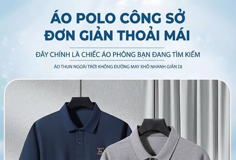 Áo Thun Polo Nam Cotton Tay Ngắn Form Rộng Cổ Bẻ Màu Xám, Nâu, Đen, Xanh Navy... chi tiết 1