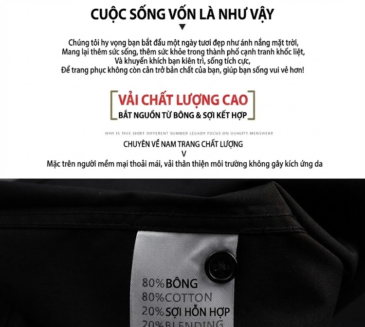 Áo Sơ Mi Tay Dài Nam Thêu Hoa Văn Hoa Sen Phong Cách Âu Mỹ Màu Đen, Trắng chi tiết 4
