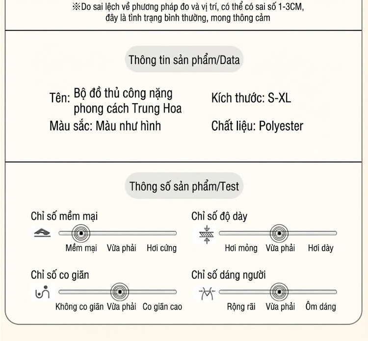 Set Áo và Chân Váy Mã Diện Nữ Phong Cách Trung Hoa Hiện Đại, Thiết Kế Sang Trọng Màu Kem chi tiết 11