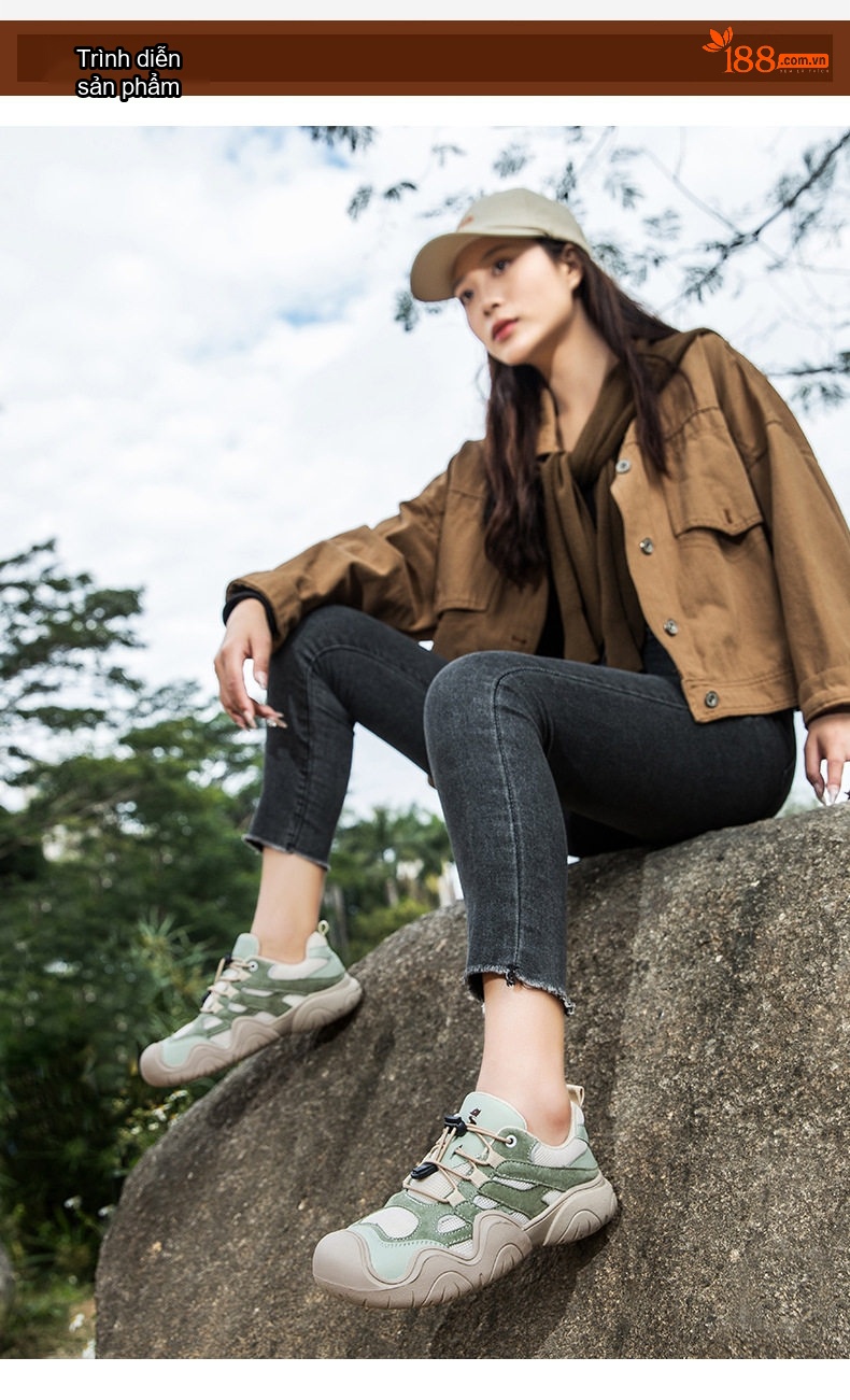 Giày Thể Thao Dây Rút Unisex Da Mờ Chiều Cao Đế Khoảng 4cm Màu Trắng, Hồng, Xanh, Navy... chi tiết 14