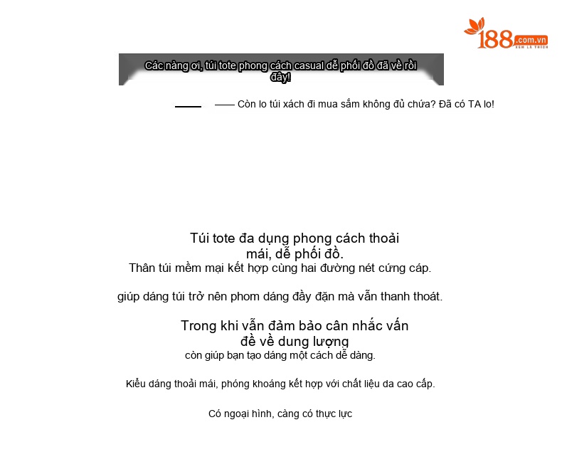 Túi Tote Nữ Da Thật Đựng Vừa A4 Phong Cách Thanh Lịch Màu Nâu chi tiết 2