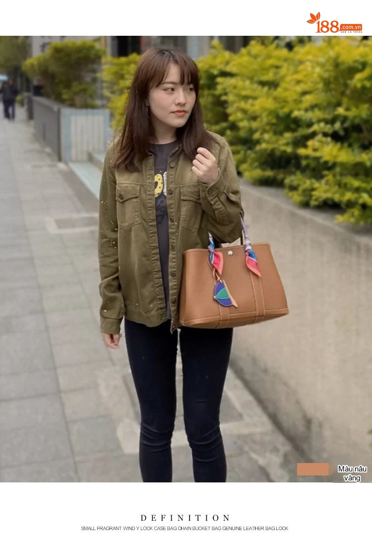 Túi Xách Nữ Da Bò TOGO Đeo Vai Tote Bag Đa Năng Túi Lớn Đựng Đồ Màu Nâu, Đen, Xám chi tiết 9