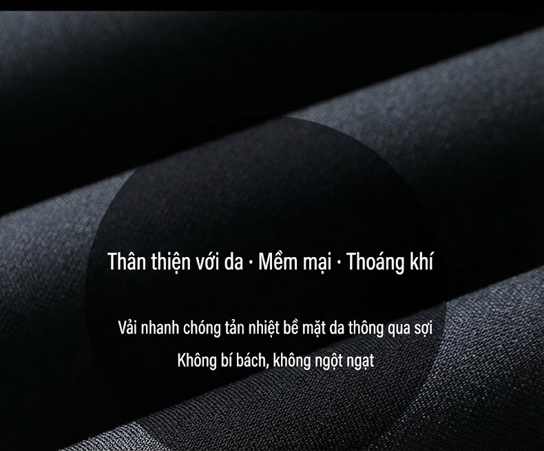 Quần Tây Nam Dáng Suông Công Sở Co Giãn Màu Đen chi tiết 4