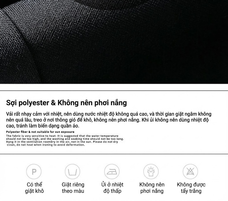 Quần Tây Nam Dáng Suông Công Sở Co Giãn Màu Đen chi tiết 5