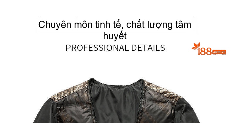 Áo Khoác Phao Nam Dày Dặn 3 Trong 1 Có Mũ Trùm Đầu Chống Gió Giữ Ấm Màu Đen chi tiết 15