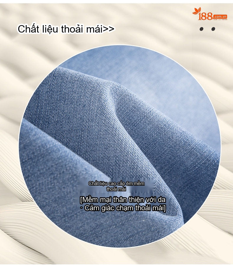 Quần Jean Nam Ống Đứng Co Giãn Thoải Mái Kiểu Dáng Thời Trang Màu Xanh Dương Đậm, Xanh Dương Nhạt chi tiết 8