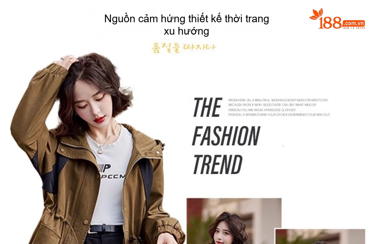 Áo Khoác Gió Dáng Rộng Nữ Trung Niên Có Mũ Trùm Đầu Dây Rút Eo Phong Cách Hàn Quốc Màu Xanh Olive, Đen chi tiết 3