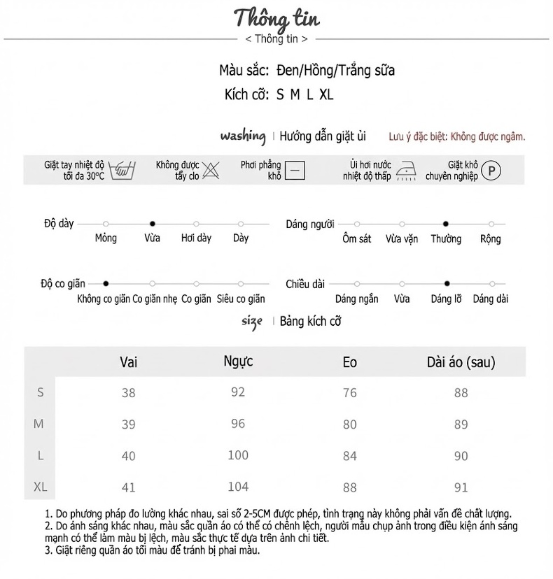 Váy liền thân Nữ dáng chữ A Cổ Tròn Chiết Eo Chất Liệu Sateen Màu Hồng, Đen, Kem chi tiết 2