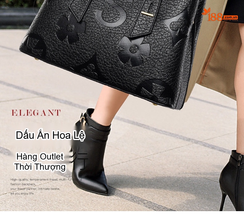 Túi Tote Nữ Da Siêu Sợi Thời Trang Cao Cấp, Túi Xách Tay Nữ Đựng Đồ Lớn Màu Nâu, Đen, Đỏ Rượu Vang chi tiết 3