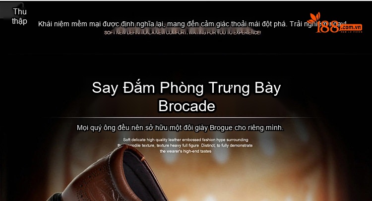Giày Tây Buộc Dây Nam Da Bò Chiều Cao Đế Khoảng 3cm Màu Nâu, Đen chi tiết 16