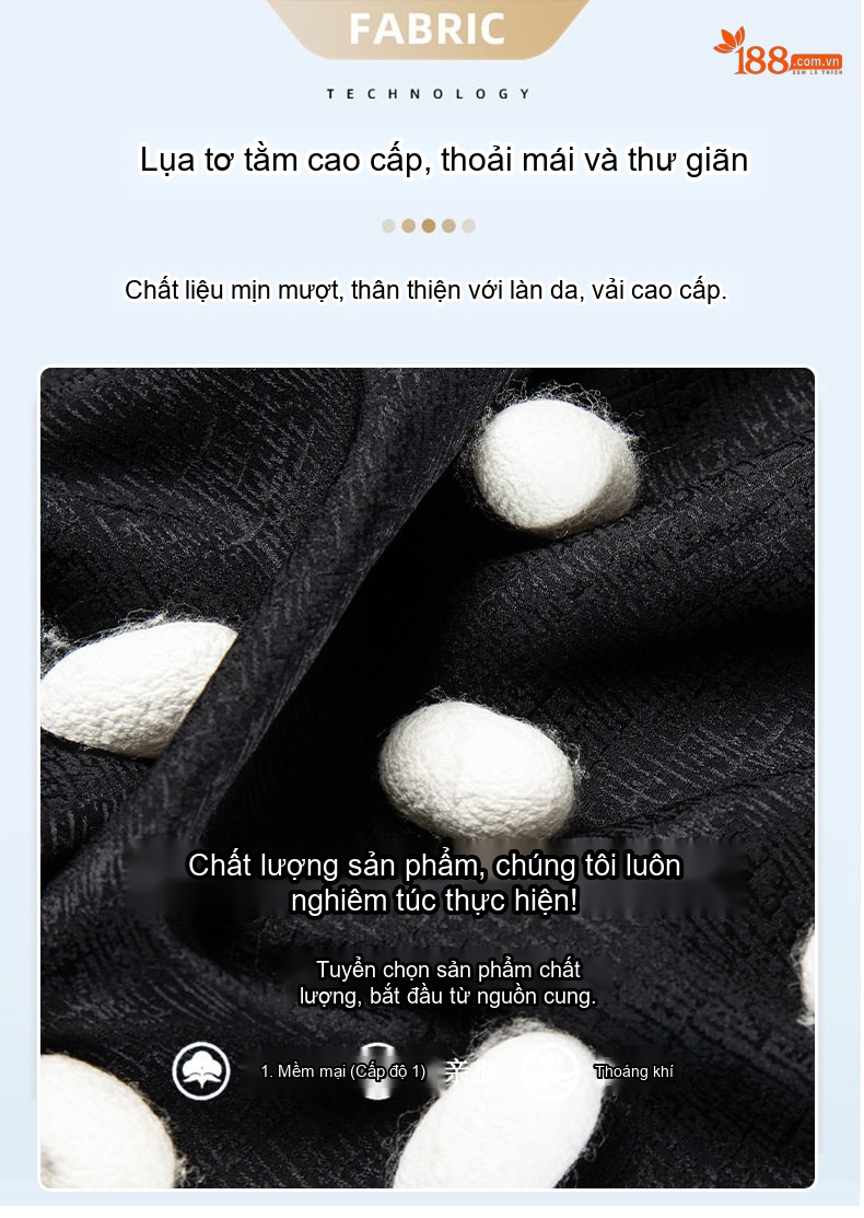 Áo Thun Tay Ngắn Nam Trung Niên Lụa Tơ Tằm Cổ Trụ Phong Cách Trung Hoa Màu Đen, Trắng chi tiết 4