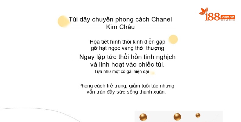 Túi Đeo Vai Nữ Da Bò Mini Dây Xích Quả Cầu Vàng Phong Cách Đường Phố Màu Đen chi tiết 4