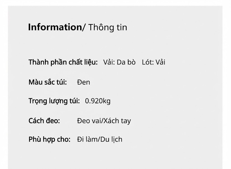 Túi Xách Tay Nữ Vân Cá Sấu Da Bóng Bộ 3 Chiếc Cỡ Lớn Màu Đen chi tiết 4