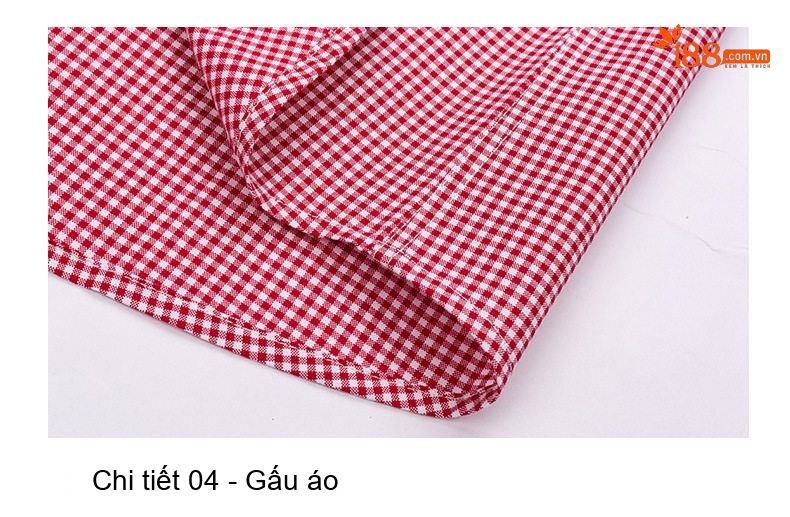 Áo Sơ Mi Nam Cotton Dài Tay Kẻ Caro Thời Trang Công Sở Thoải Mái Màu Đỏ, Xanh, Xám, Be... chi tiết 19