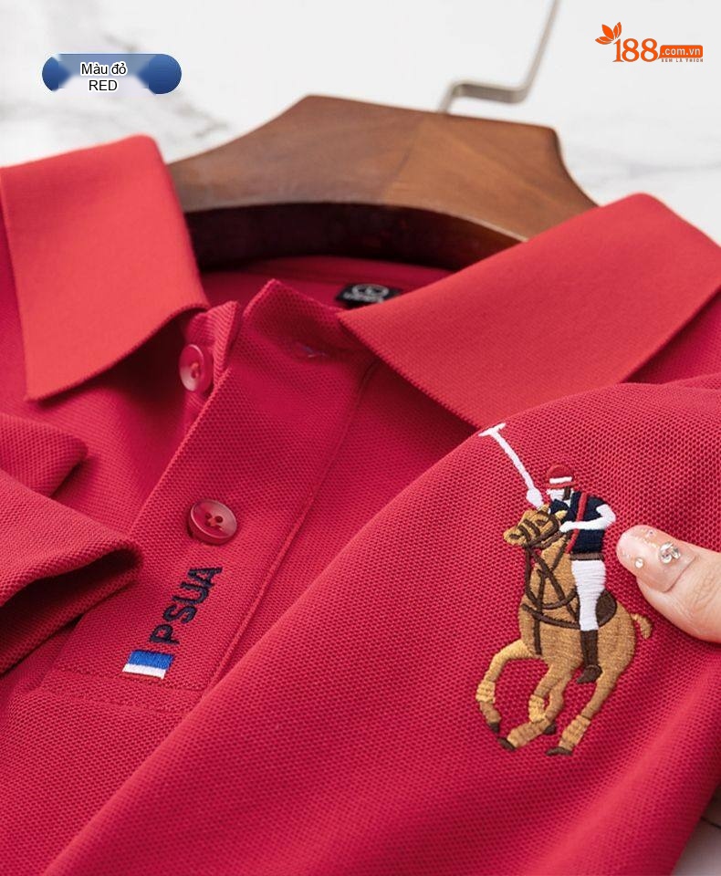 Áo Polo Nam Tay Dài Cotton Cổ Bẻ Phong Cách Doanh Nhân Màu Xanh Lá, Đen, Xanh Dương, Kem... chi tiết 47