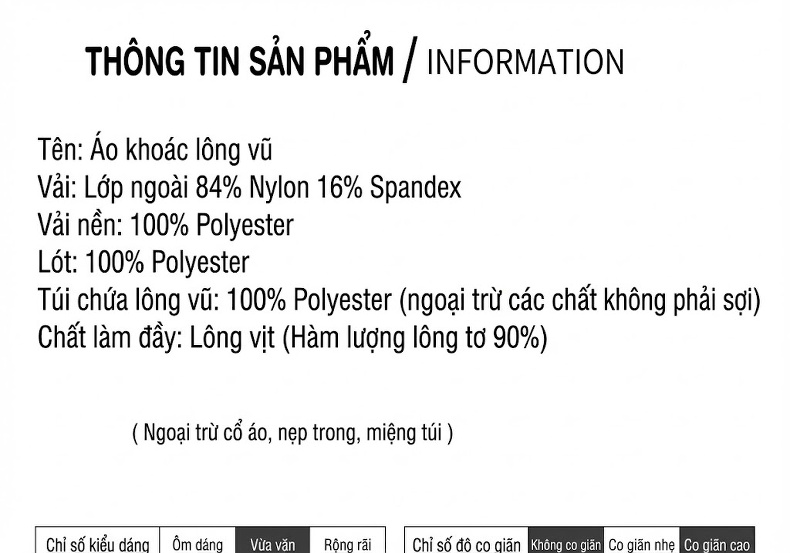Áo Khoác Phao Nam Dáng Ôm Dệt Kim Cổ Bẻ Chống Gió Màu Nâu, Đen chi tiết 12