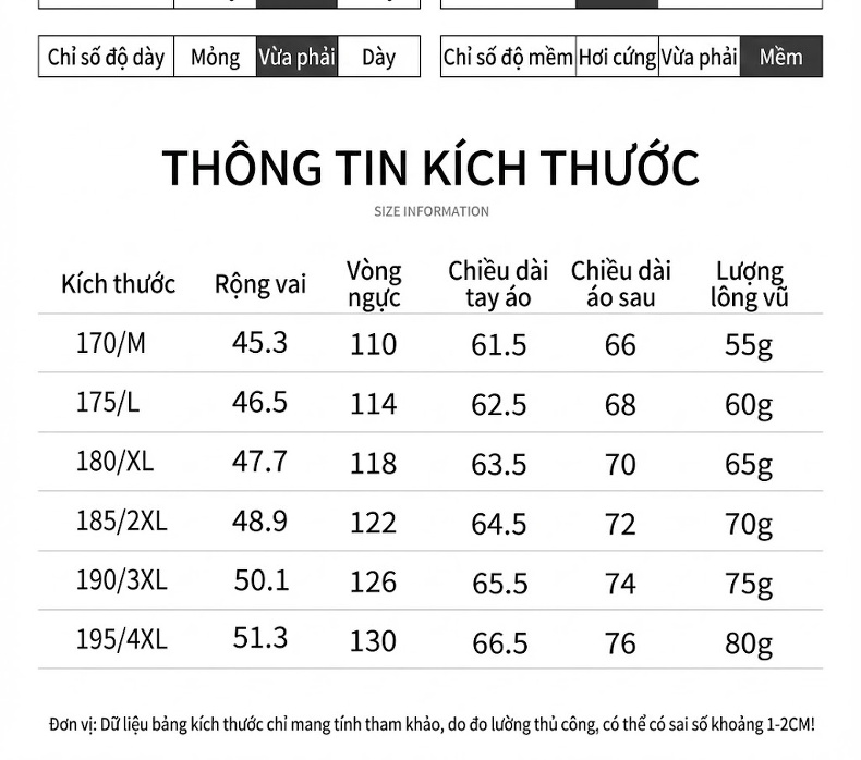 Áo Khoác Phao Nam Dáng Ôm Dệt Kim Cổ Bẻ Chống Gió Màu Nâu, Đen chi tiết 13