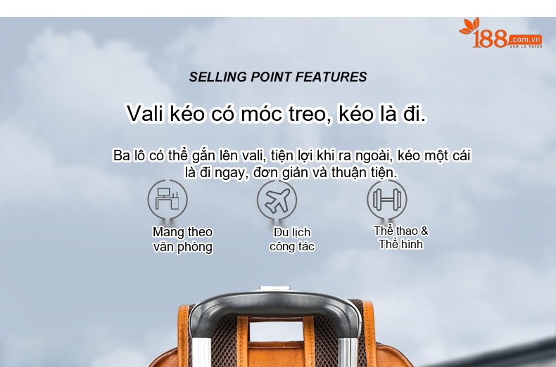 Balo Du Lịch Da Bò MASIWEI, Balo Laptop Da Thật Phong Cách Retro Màu Nâu chi tiết 23