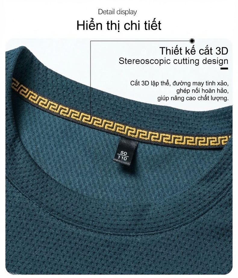 Áo Thun Tay Dài Nam Cổ Tròn Phong Cách Doanh Nhân chi tiết 26