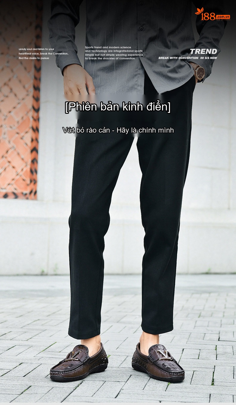 Giày Lười Nam Da Bò Cao Cấp Chiều Cao Đế Khoảng 2cm Màu Đen, Nâu chi tiết 1
