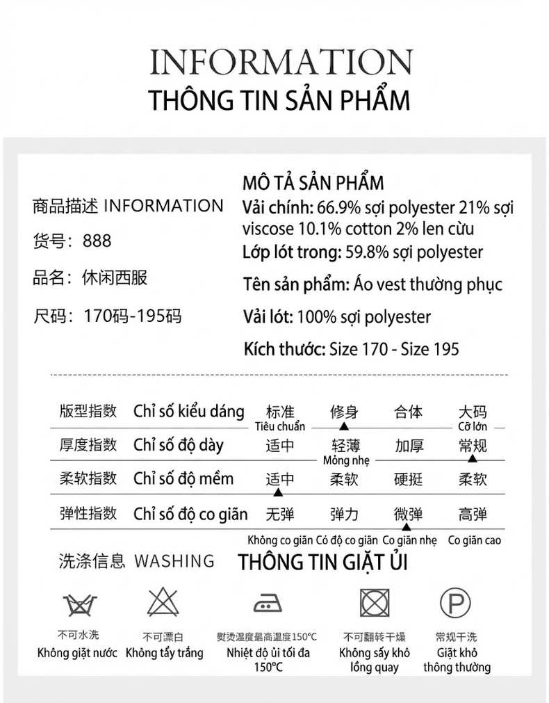 Áo Vest Nam Dệt Kim Lông Cừu Mỏng Dáng Ôm Phong Cách Thu Đông Màu Xám, Nâu chi tiết 12