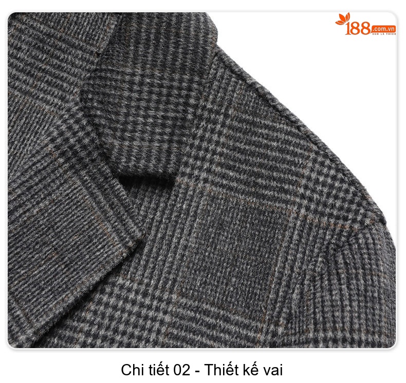 Áo Vest Nam Lông Cừu Hai Mặt Kẻ Ôm Dáng Thu Đông Dày Dặn Màu Xám chi tiết 23