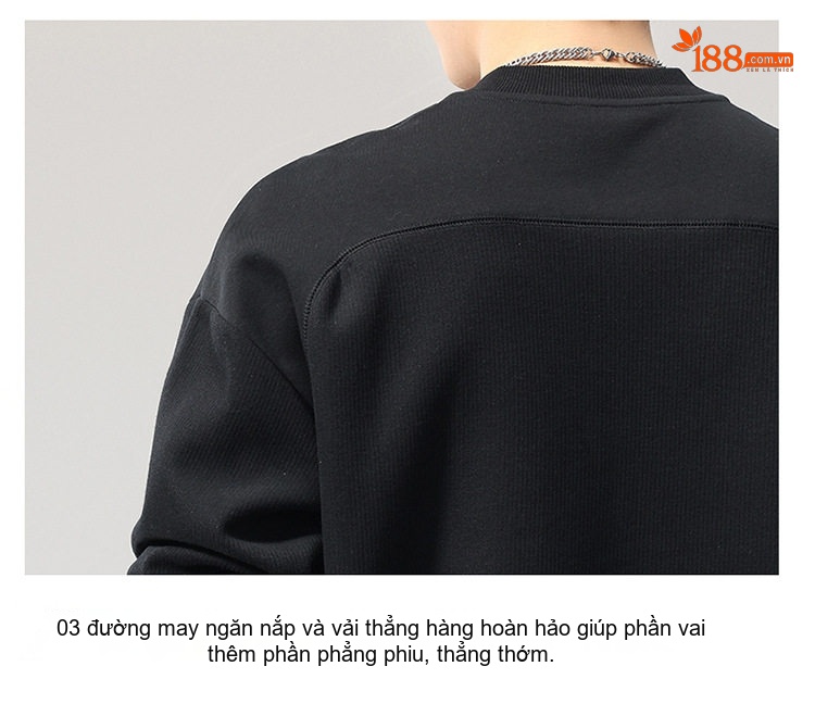 Áo Sweatshirt Tay Dài Cổ Henley Phong Cách Retro Mỹ Form Rộng Màu Đen, Xanh Olive, Đỏ Tía chi tiết 24