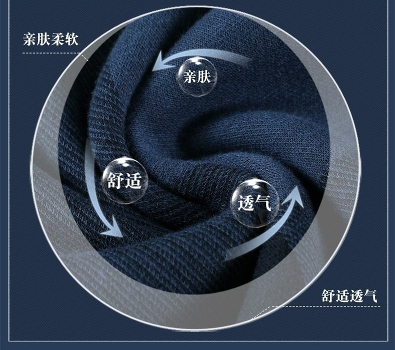 Áo Sơ Mi Nam Lông Chồn Dệt Kim Caro Chống Nhăn Giữ Ấm Màu Xanh Navy, Đỏ chi tiết 3