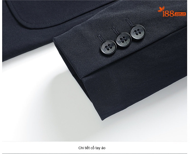 Áo Blazer Nam Phong Cách Hàn Quốc Chống Nhăn Màu Đen, Xám, Trắng Kem chi tiết 19