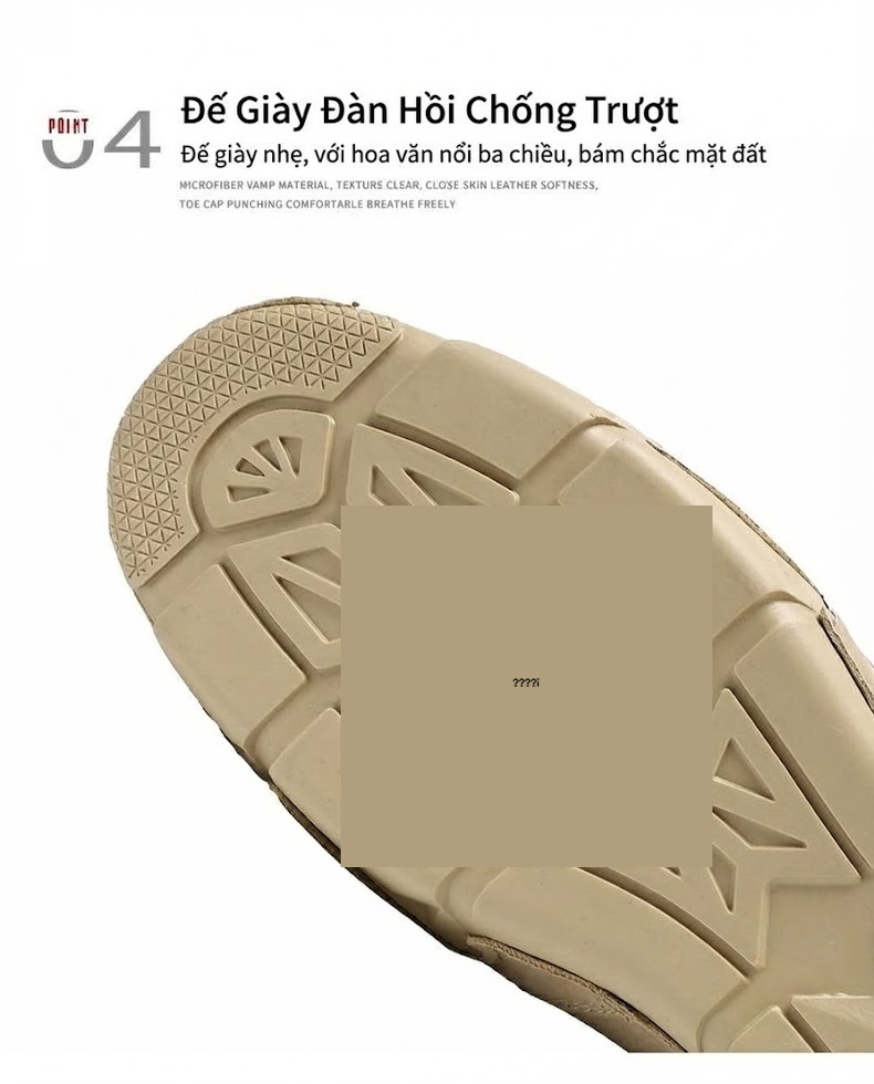 Giày Boot Nam Cổ Cao Da Mờ Lót Lông Ấm Áp Chiều Cao Đế Khoảng 3cm Màu Be, Đen, Xám chi tiết 10