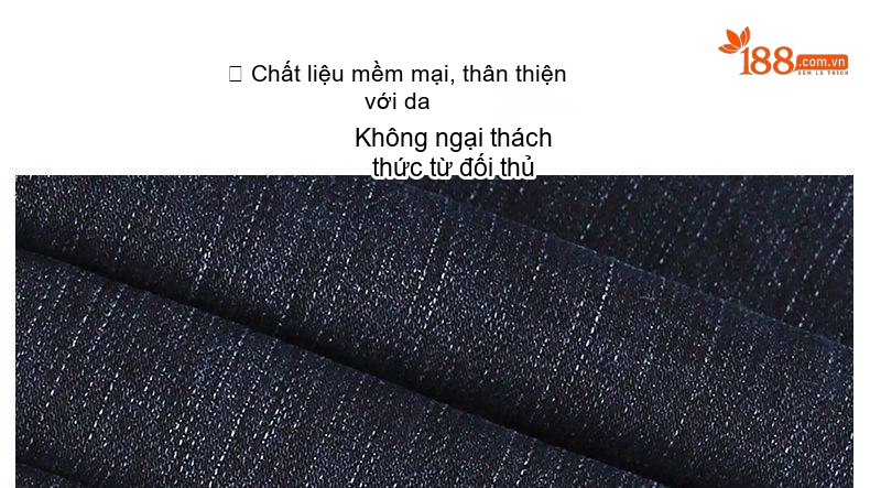 Quần Jean Dài Nam Cotton Co Giãn Thoải Mái Dáng Suông Màu Xanh Dương, Đen, Xám chi tiết 7