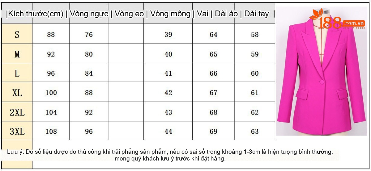 Bộ Vest Nữ Dáng Ôm Tay Dài Phong Cách Châu Âu Thanh Lịch Màu Hồng, Đỏ, Xanh Dương... chi tiết 1