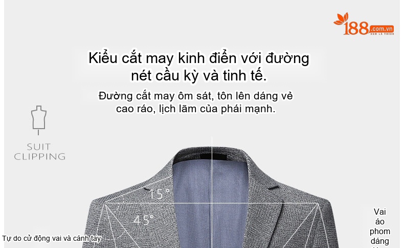 Áo Vest Nam Mỏng Co Giãn Chống Nhăn Họa Tiết Kẻ Ô Ôm Dáng Phong Cách Hàn Quốc Màu Xám chi tiết 3