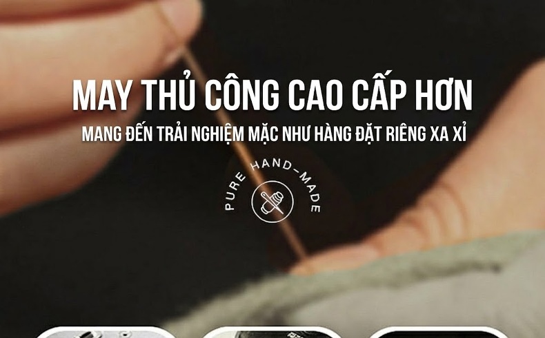 Áo Khoác Dạ Nam Lông Chồn Cổ Trụ Lót Lông Vũ Dáng Dài Vải Lông Cừu Hai Mặt Màu Xám, Đen chi tiết 7