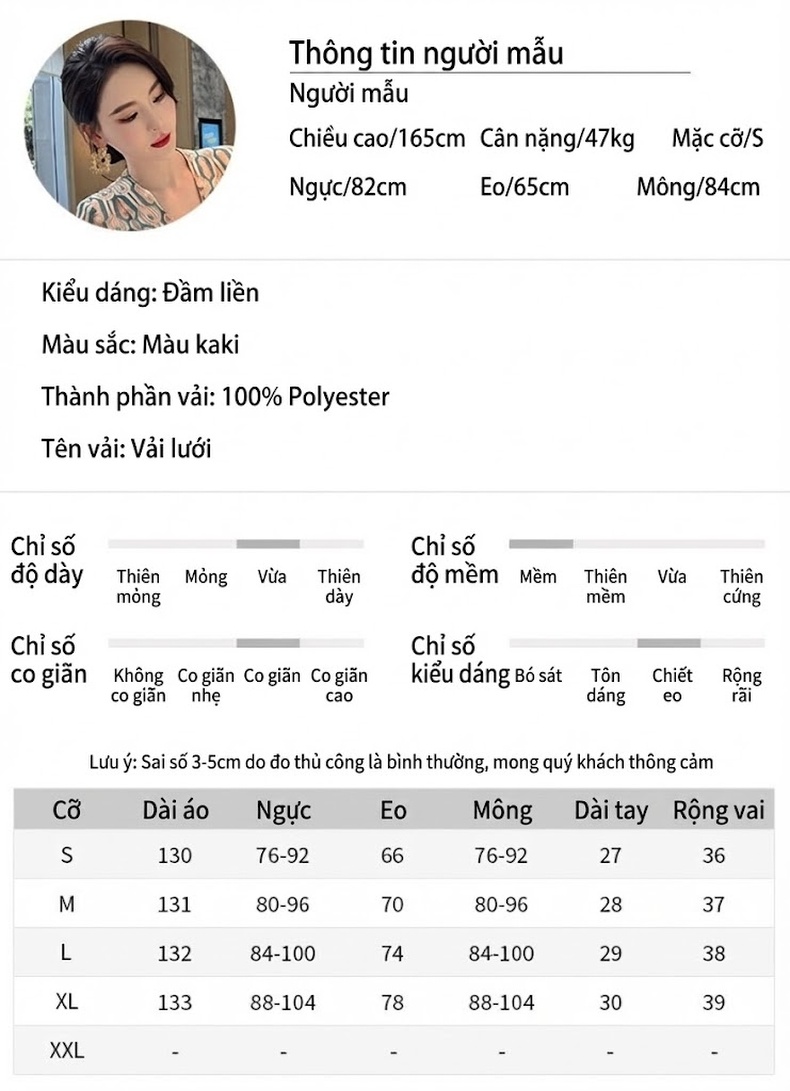 Váy Ôm Body Nữ Họa Tiết Hoa Văn Kiểu Pháp Thanh Lịch chi tiết 2