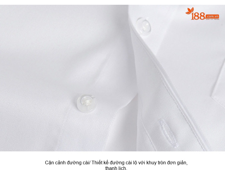 Áo Sơ Mi Dài Tay Nam Cotton Cao Cấp Chống Nhăn Màu Trắng, Xanh Dương, Đen, Đỏ... chi tiết 11