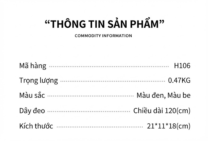 Túi Đeo Chéo Nữ Da Mờ Dáng Xô Túi Xách Tay Đeo Vai Phong Cách Hàn Quốc Màu Trắng Kem chi tiết 2