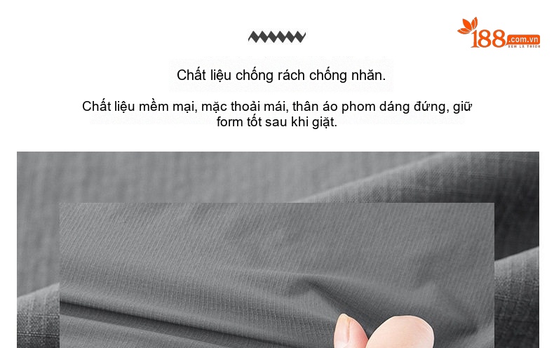 Áo Sơ Mi Dài Tay Nam Ice Silk Phong Cách Công Sở Túi Hộp Màu Be, Xám, Đen chi tiết 7