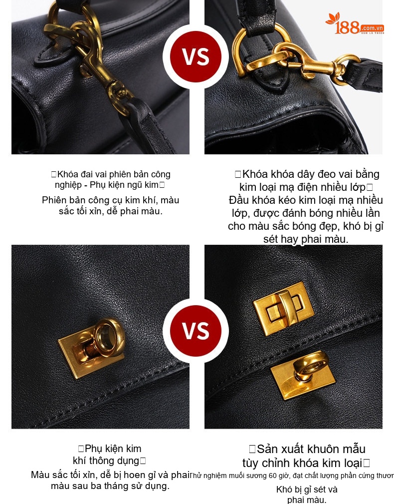 Túi Tote Da Bò Đeo Vai/Đeo Chéo Kiểu Rodeo Bag Sức Chứa Lớn Màu Đen, Trắng chi tiết 2