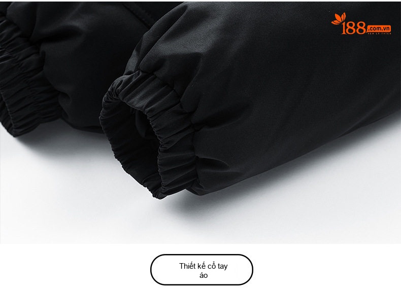 Áo Khoác Phao Nam Nữ Cổ Đứng Size Lớn M-8XL Lót Cotton Dày Dặn Màu Đen, Nâu, Xám, Trắng... chi tiết 22