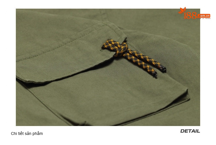 Áo Sơ Mi Nam Cotton Dáng Rộng Phong Cách Retro Màu Xanh Rêu, Nâu, Đen chi tiết 26