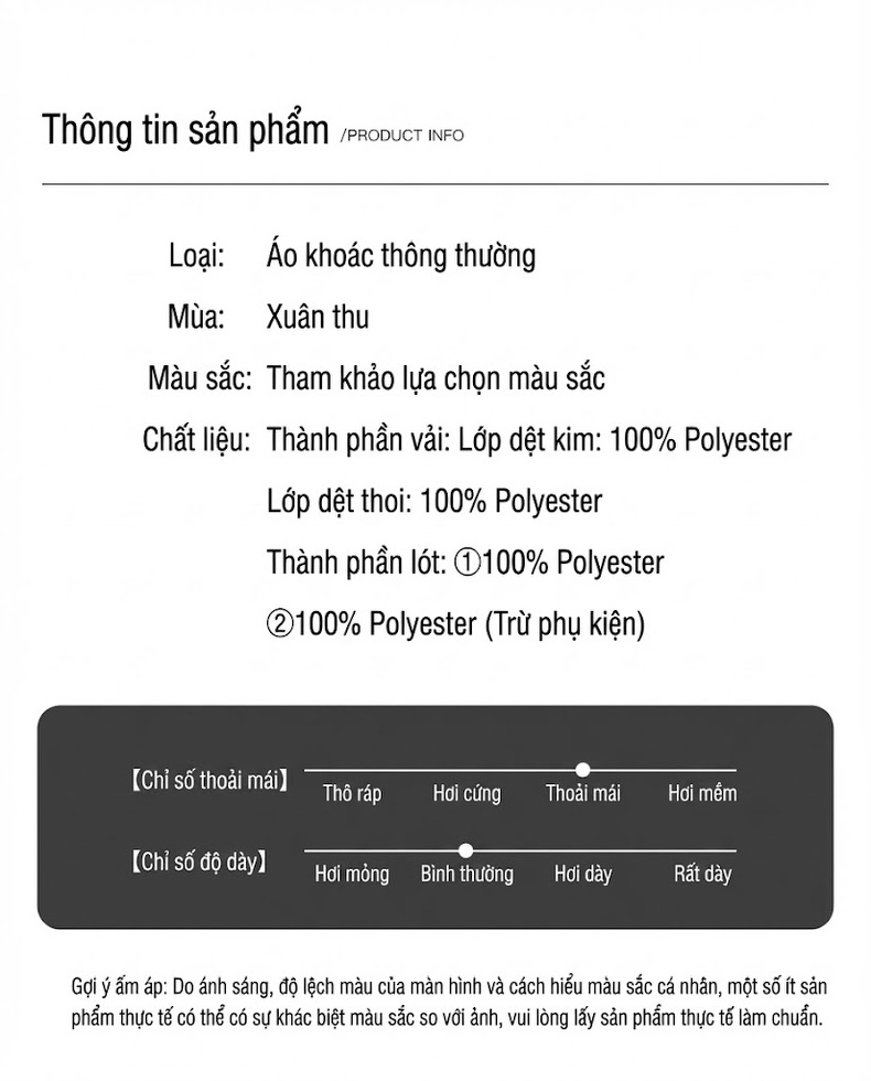 Áo Khoác Nam Dáng Suông Cổ Bẻ Khóa Kéo Phong Cách Doanh Nhân Màu Xanh Navy, Be chi tiết 13