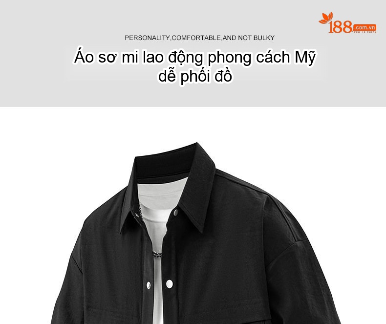Áo Sơ Mi Tay Dài Phong Cách Công Sở Màu Xanh, Đen, Kem, Vàng Be chi tiết 1