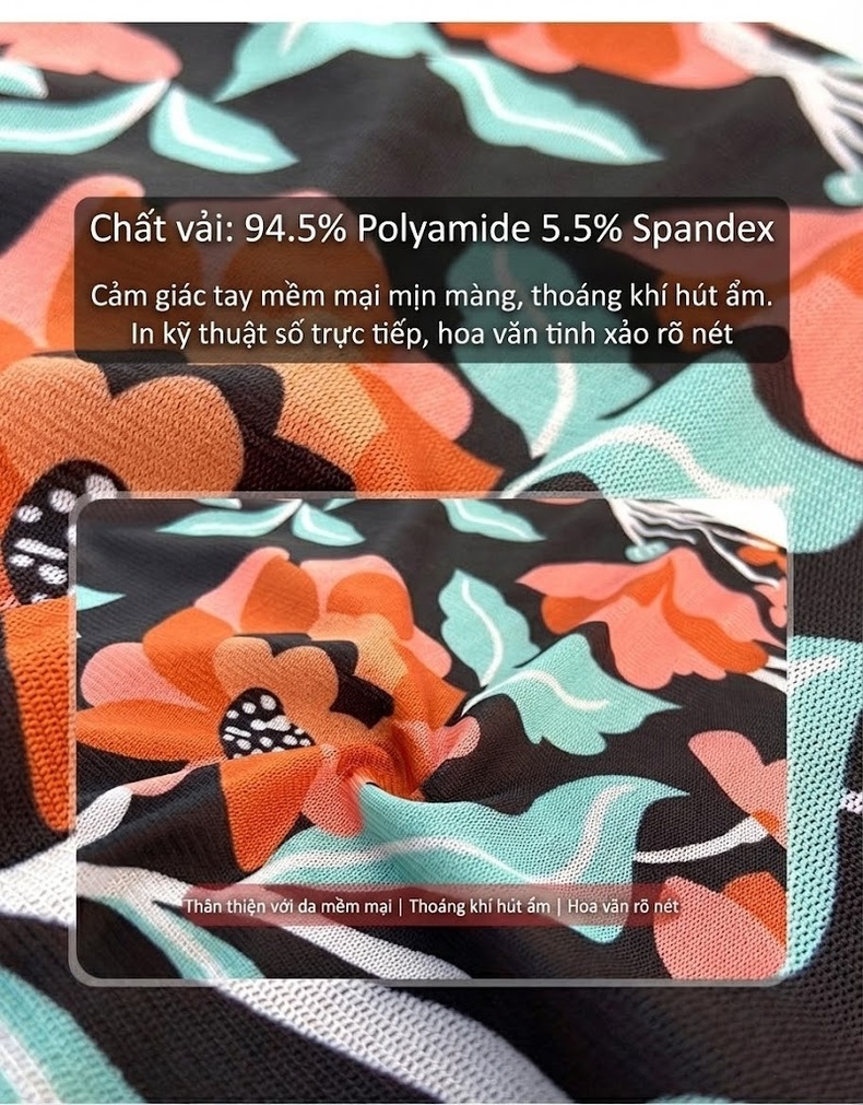 Váy Ôm Body Nữ In Hoa Xếp Ly Phong Cách Pháp Thanh Lịch chi tiết 4