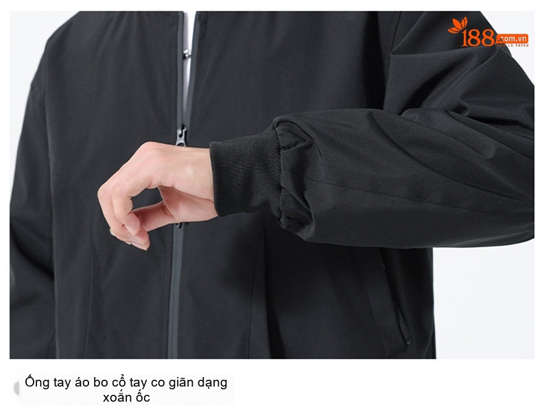 Áo Khoác Bomber Nam Phong Cách Mỹ Form Rộng Chống Gió chi tiết 10