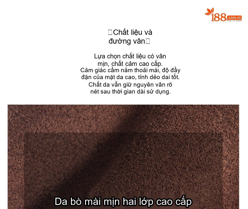 Túi Xách Nữ Hai Tầng Da Mờ Đeo Vai, Đeo Chéo Phong Cách Thời Trang Màu Nâu Mocha chi tiết 13