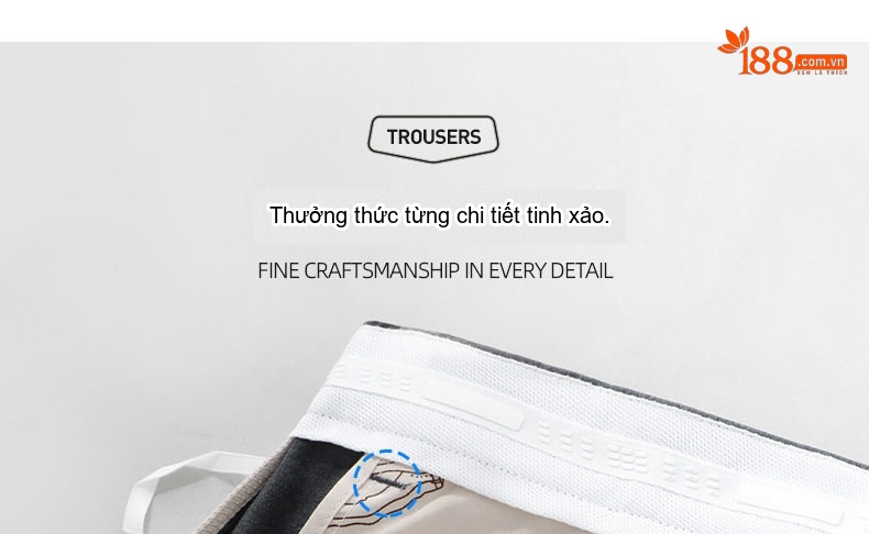 Quần Tây Nam Ống Suông Vừa Vặn Thoải Mái Màu Đen, Xám chi tiết 15