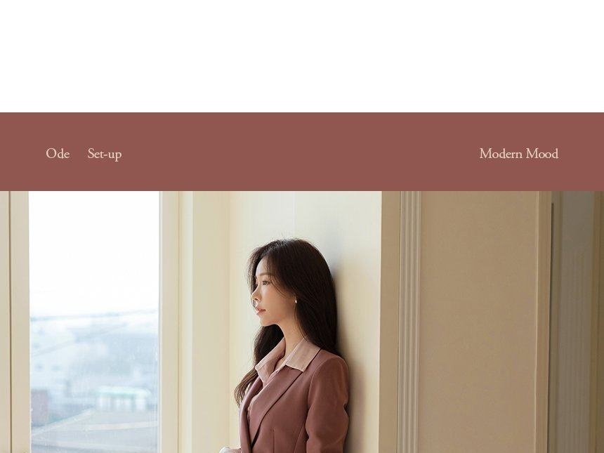 Bộ Vest Công Sở Nữ Áo Khoác Blazer Quần Ống Lửng Phong Cách Hàn Quốc Màu Xanh, Hồng chi tiết 17