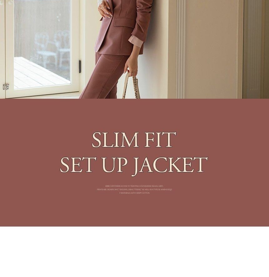 Bộ Vest Công Sở Nữ Áo Khoác Blazer Quần Ống Lửng Phong Cách Hàn Quốc Màu Xanh, Hồng chi tiết 18